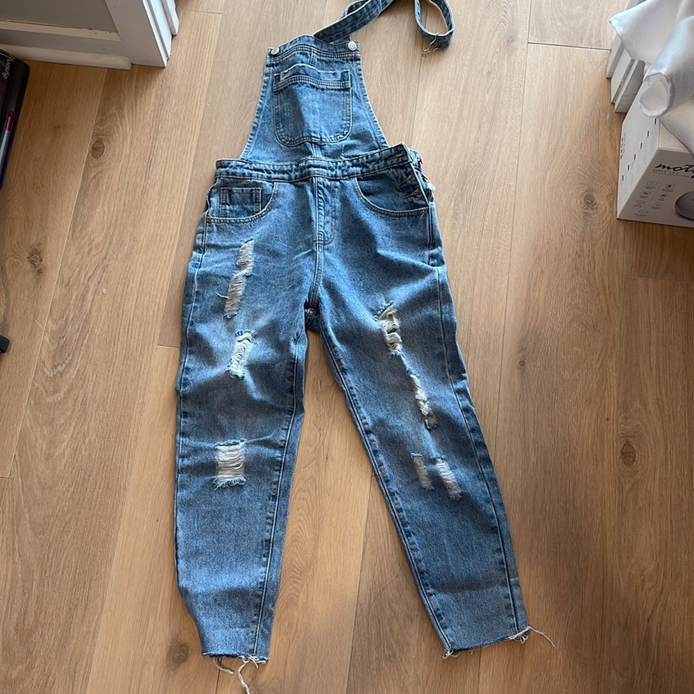 Denim overalls